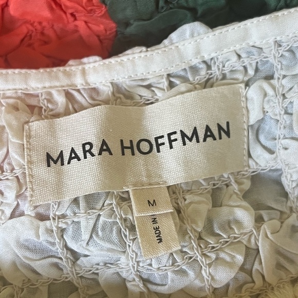 Mara Hoffman Laura Dress in Meadow Colorblock Print Medium - Picture 7 of 8